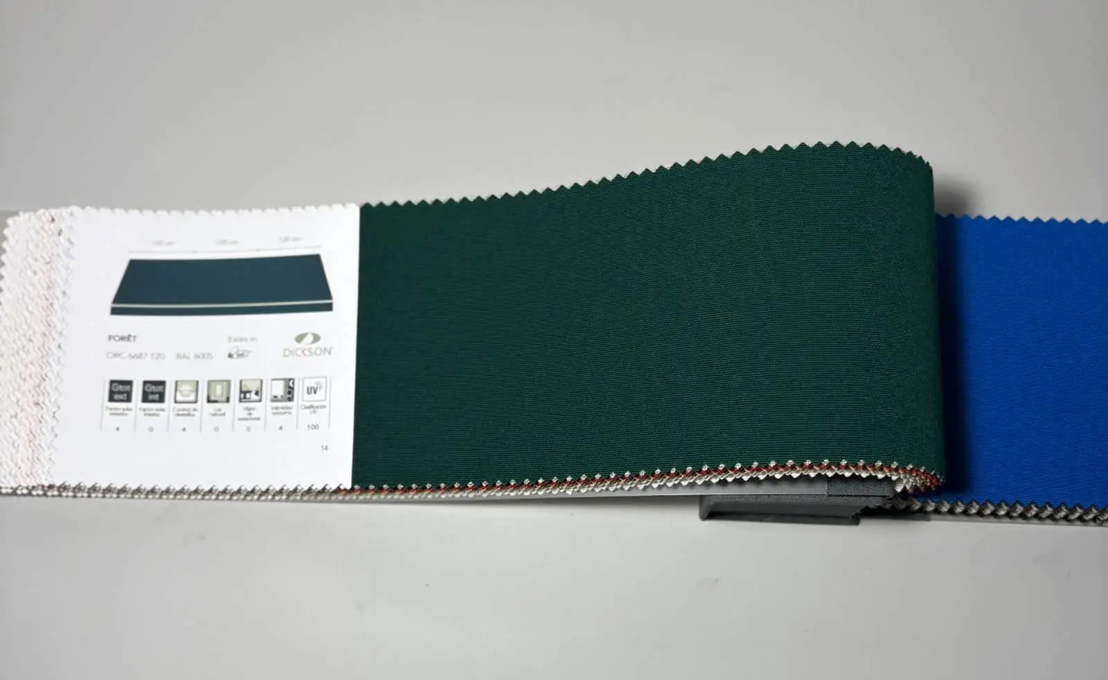 muestra de lona lisa